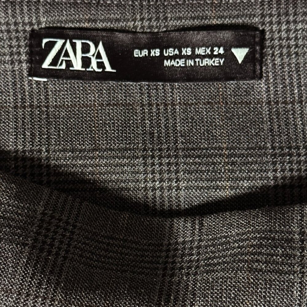 ZARA Y2K 90's PLEATED MINI SKORT DARK ACADEMIA OLD MONEY PREPPY CLASSIC XS - Picture 5 of 5